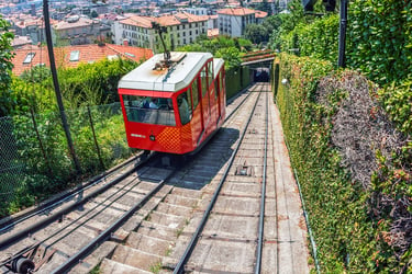 Funicular - fly twice weekly to Bergamo from Ireland West Airport with Ryanair